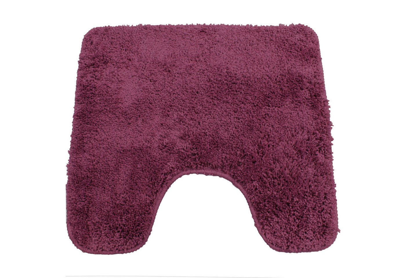 NYVI Badematte WC Vorleger mit Ausschnitt NYVISpa Lasalle Lila Toiletten Teppich, Höhe 20 mm, Polyester, Rutschfest, Saugstark, Schnell Trocknend, Fußbodenheizung geeignet Bild 2