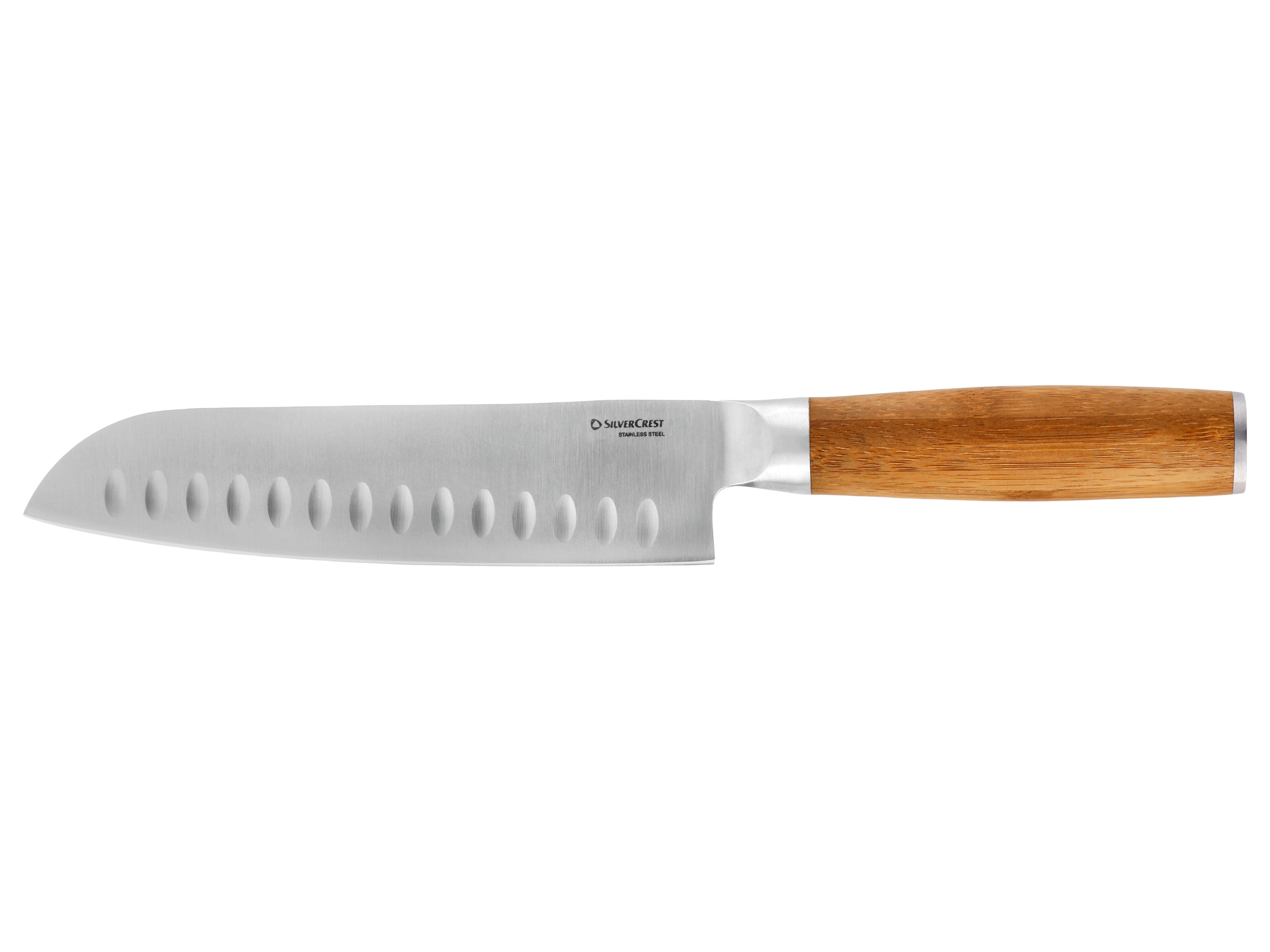SILVERCREST® Küchenmesser Holz-Griff (Santokumesser) Bild 2