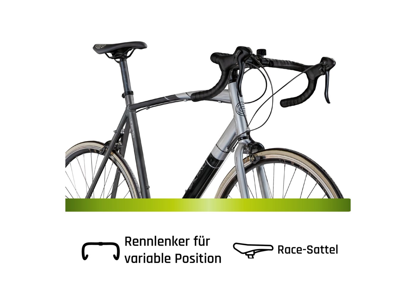 Galano Vuelta STI Rennrad Herren ab 150 cm Fahrrad Road Bike Fitnessrad Rennfahrrad für Einsteiger Tour 14 Gänge
