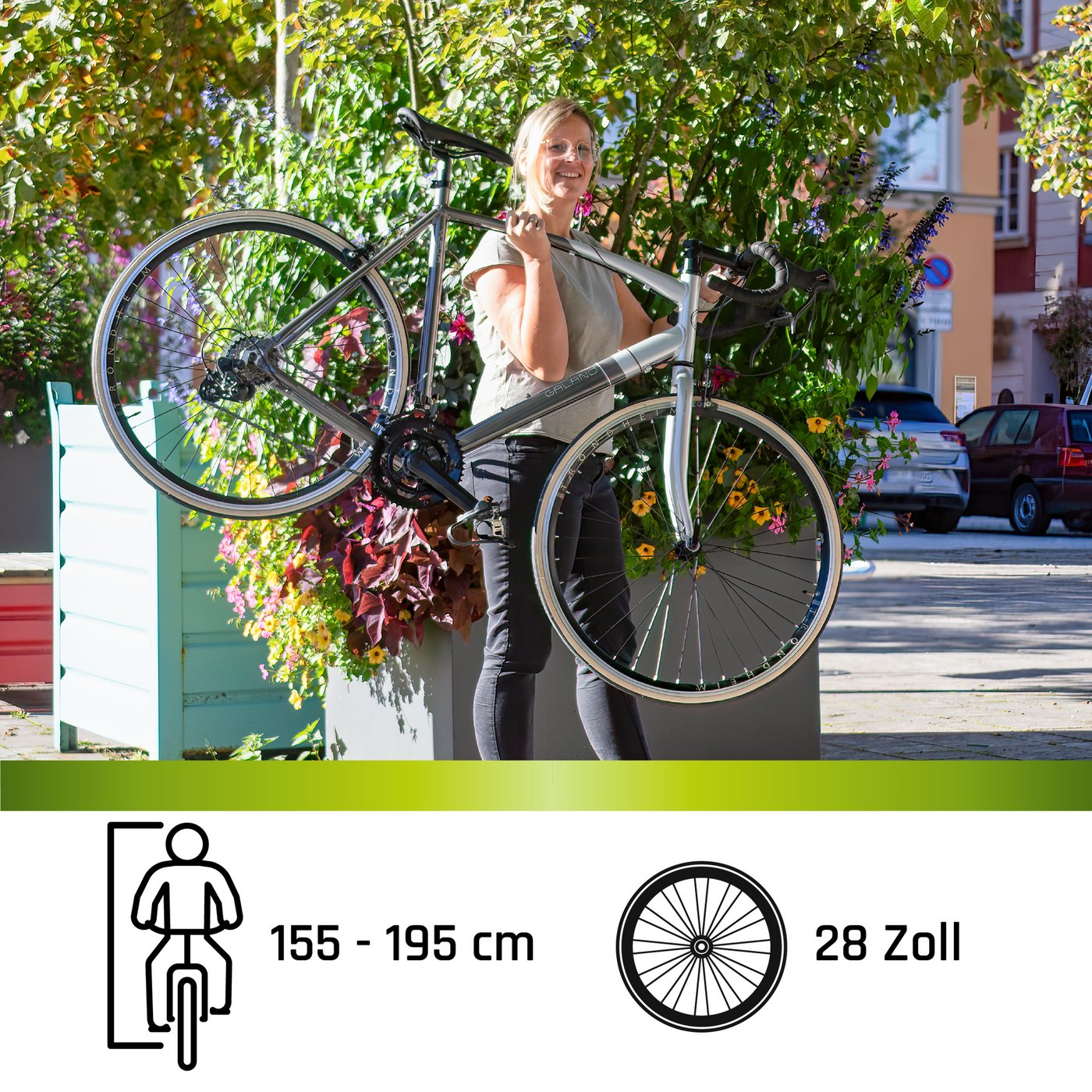 Galano Vuelta STI Rennrad Herren ab 150 cm Fahrrad Road Bike Fitnessrad Rennfahrrad für Einsteiger Tour 14 Gänge Bild 4