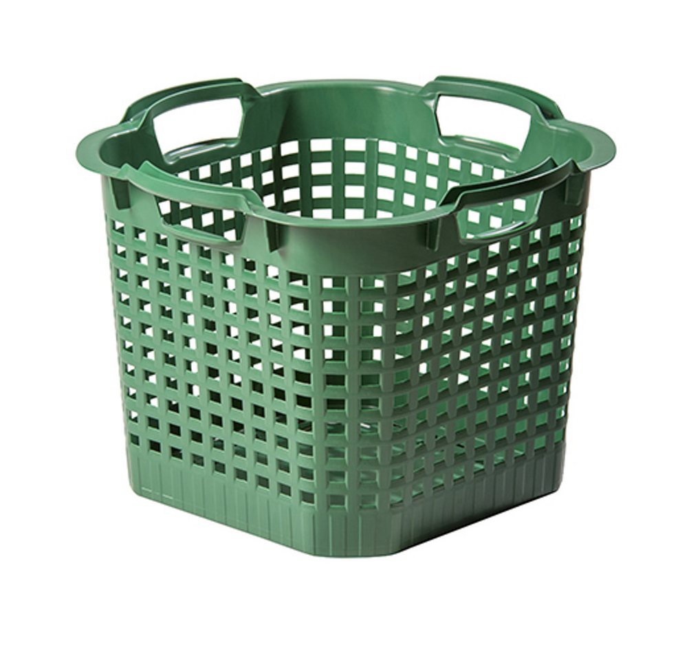 Universalkorb 25 Liter Grün Wäschekorb Brennholzkorb Obstkorb Kartoffelkorb Korb