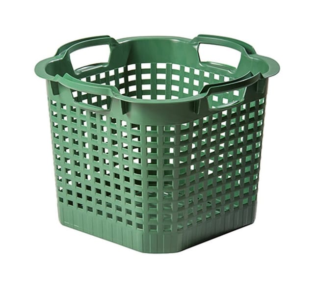 Universalkorb 25 Liter Grün Wäschekorb Brennholzkorb Obstkorb Kartoffelkorb Korb
