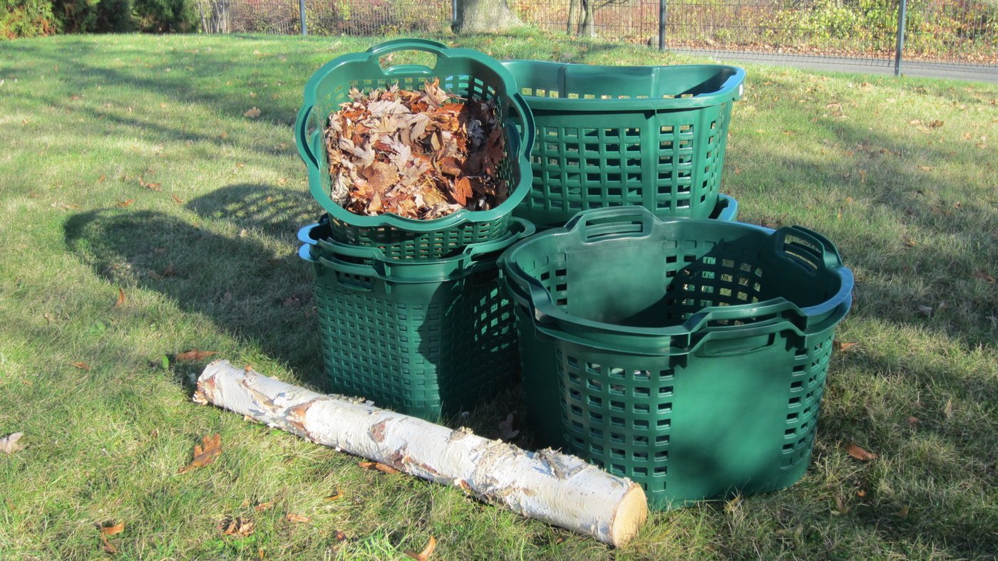 Universalkorb 25 Liter Grün Wäschekorb Brennholzkorb Obstkorb Kartoffelkorb Korb Bild 5