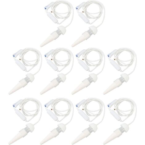 Automatisches Bewässerungssystem – Ideal Für Reisen. Bewässert Topfpflanzen – 10 Stück. Weiß.