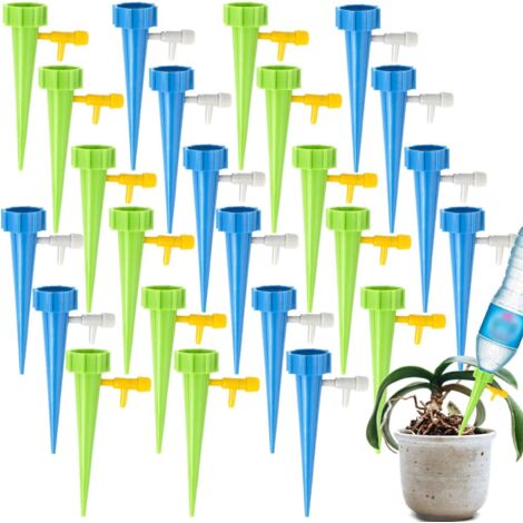 Mini-tropfbewässerungssystem Für Gärten. Für Den Innen- Und Außenbereich Geeignet – 30 Stück. Blau Und Grün (zufällige Auswahl).