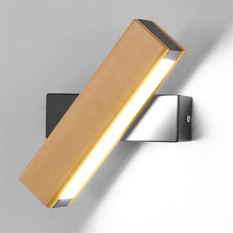 Einfache Led-wandleselampe – 4 W. Ideal Für Nachttisch, Wohnzimmer Etc. – 1 Stück. Schwarz. 21 Cm. Weißes Licht.