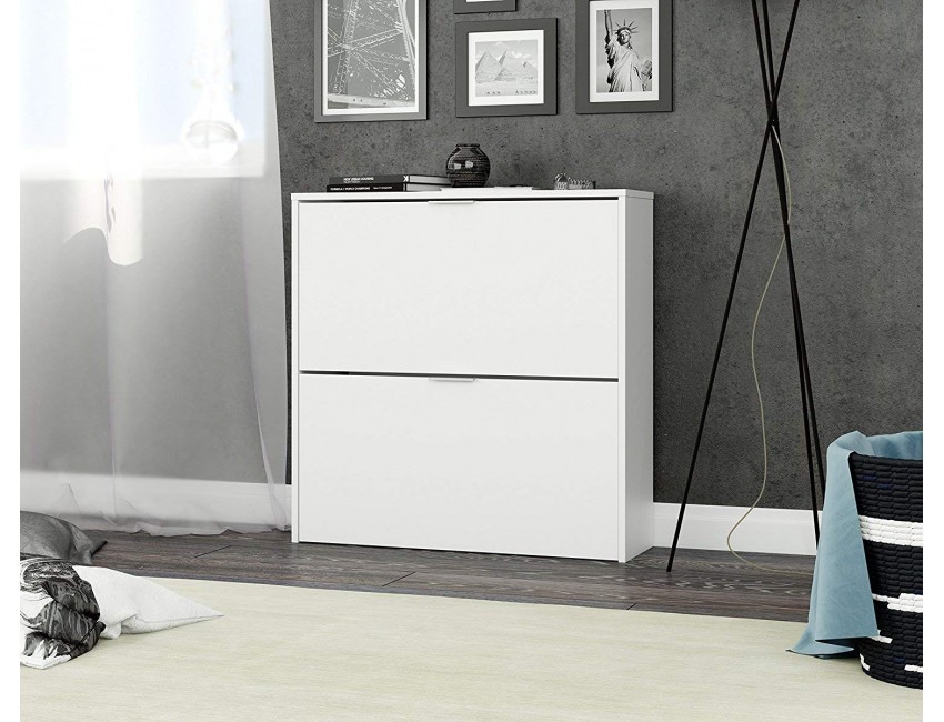 Schuhschrank - Weißer Schuhkommode 22x75x76h Cm