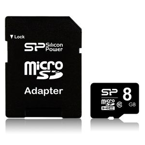 Silicon Power Sp008gbsth010v10sp Memory Card 8 Gb Microsdhc Class 10