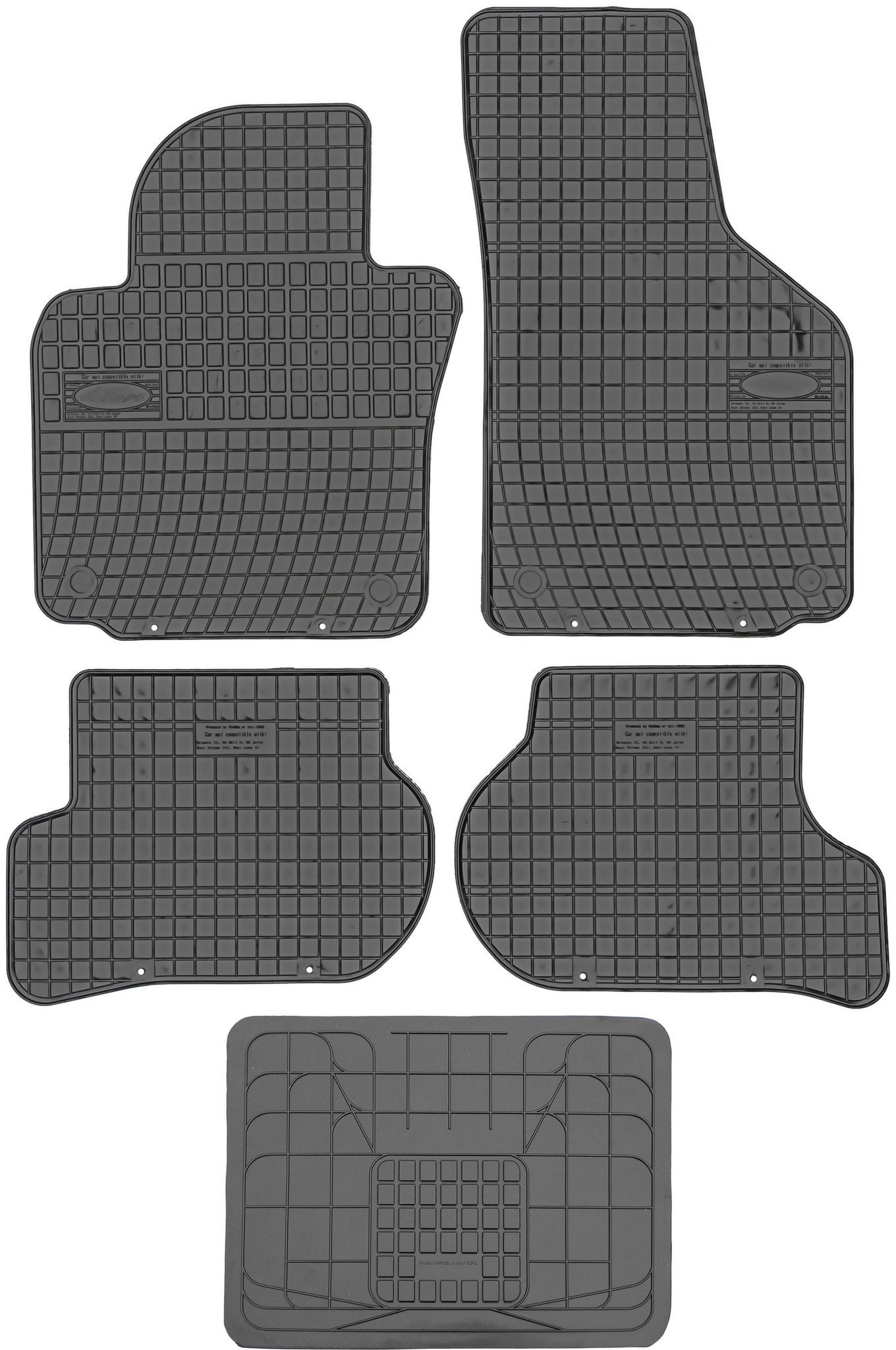 Frogum Et0361 Fußmatten + Bezug 542742 - Volkswagen Jetta V 2005-2010 Ohne Stopper