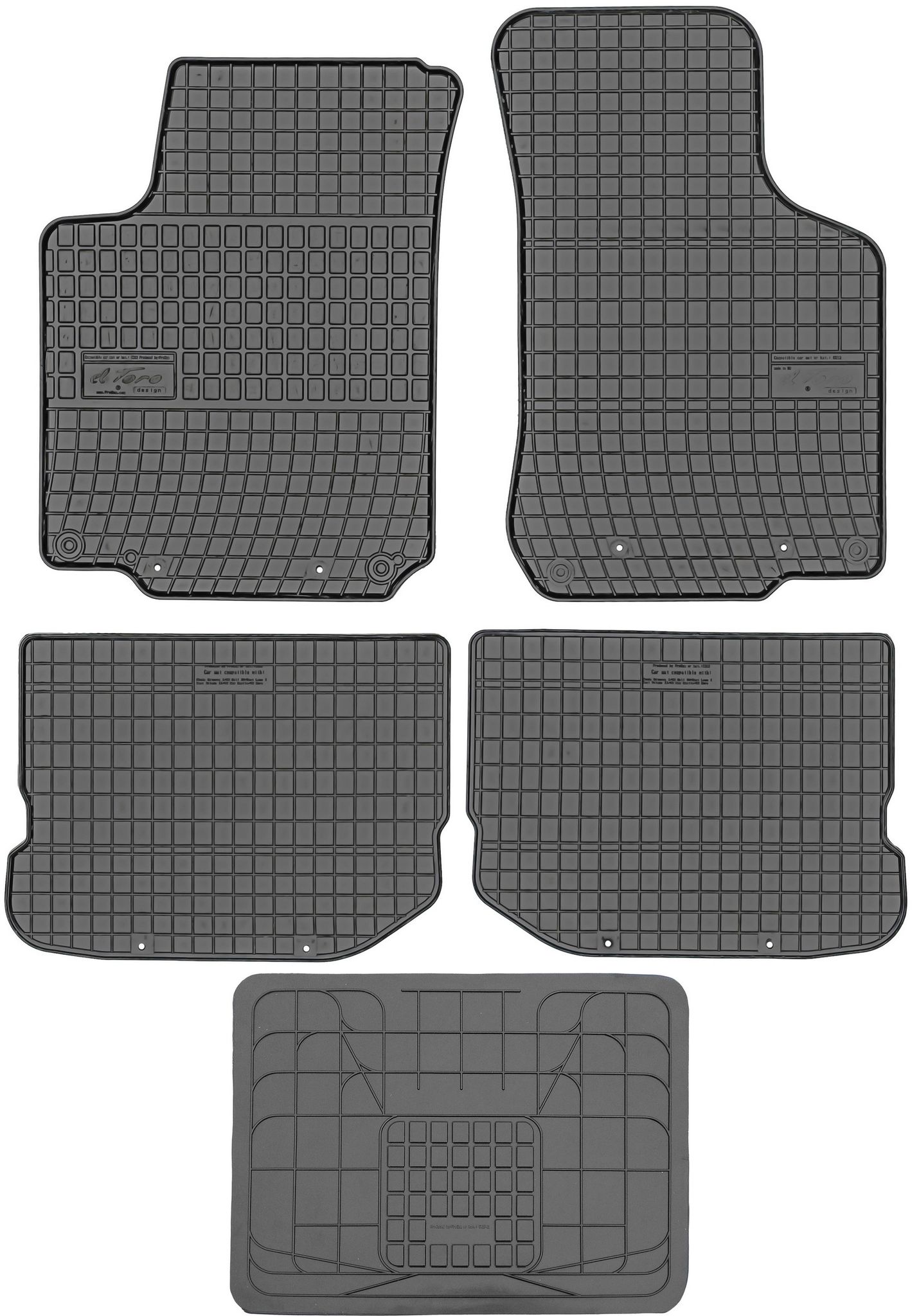 Frogum Et0012 Fußmatten + Bezug 542742 - Volkswagen Golf Iv 1997-2006 Ohne Stopper