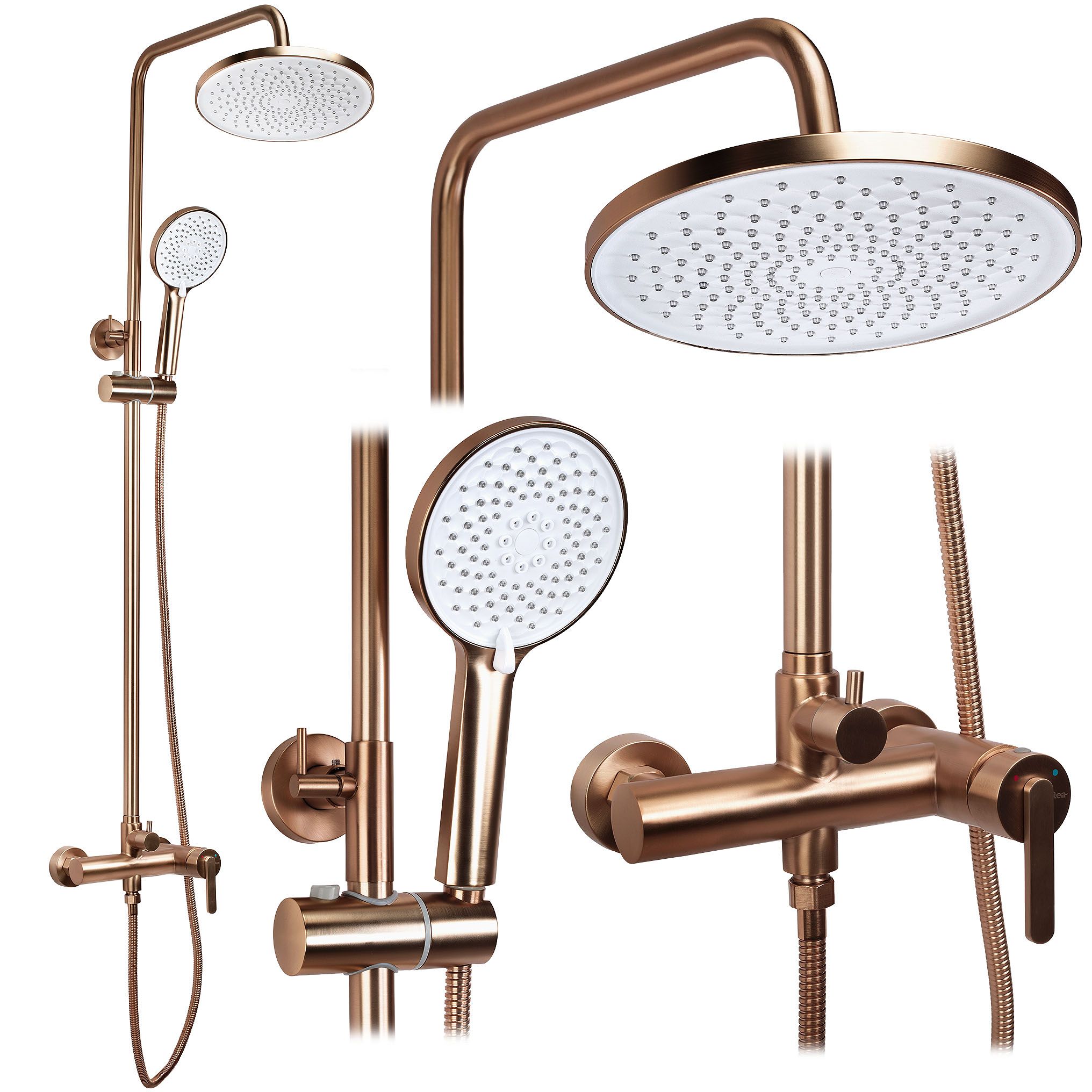 Duschset Rea Js-h1190brg Ontario Brush Copper