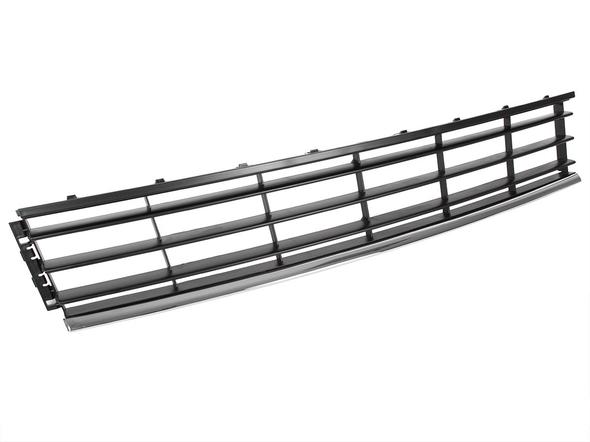Vw Passat B7 10-15 Kühlergrill In Der Vorderen Stoßstange, Mittig, Schwarz + Chrom-streifen