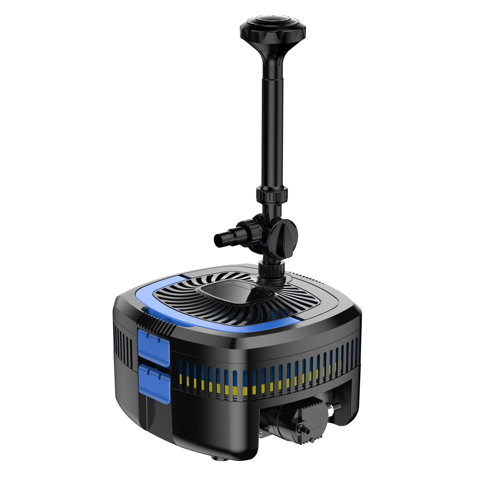 Sunsun Cuf-3800 Springbrunnenpumpe 3600 L/h / 35 W / 2,8 M Förderhöhe Mit Eingebautem 11 W Uvc-teichklärer, Energiesparende Teichpumpe, Pumpe Mit Fontäne, Wasserpumpe