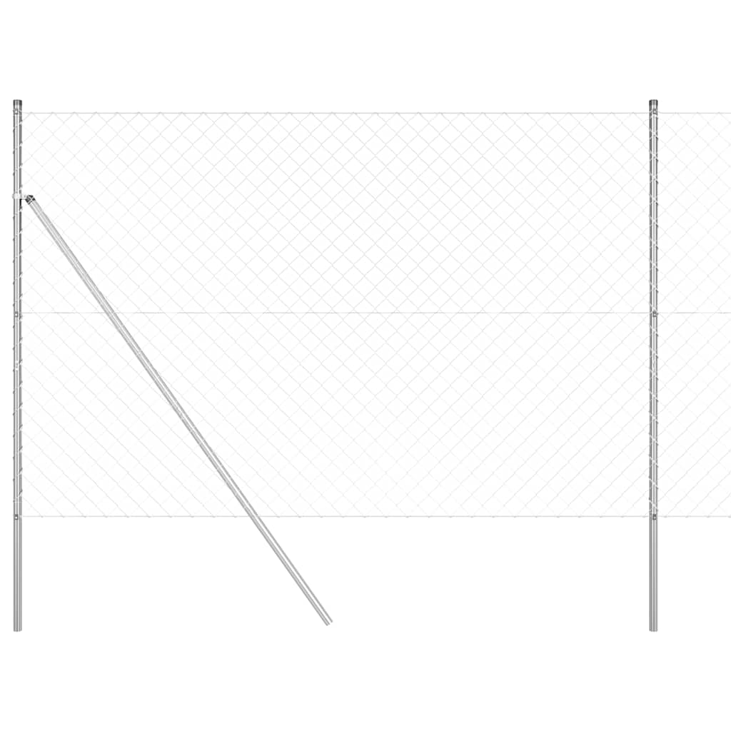 Maison Exclusive - Bodenmontierter Maschendrahtzaun 10 X 1,6 M Ve