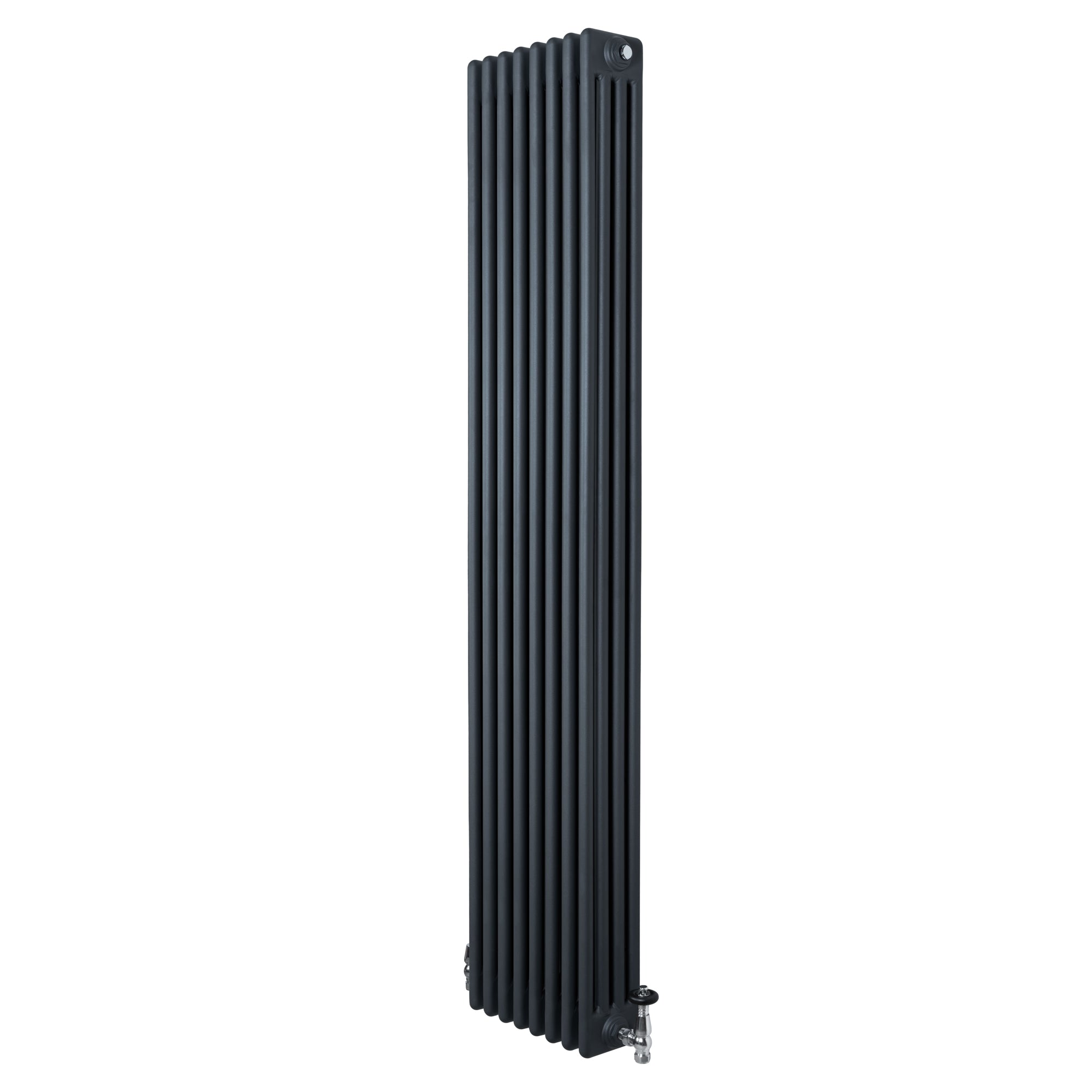 Röhrenheizkörper 4 Säulen Mit Trv Chromventile – 1800mm X 380mm –