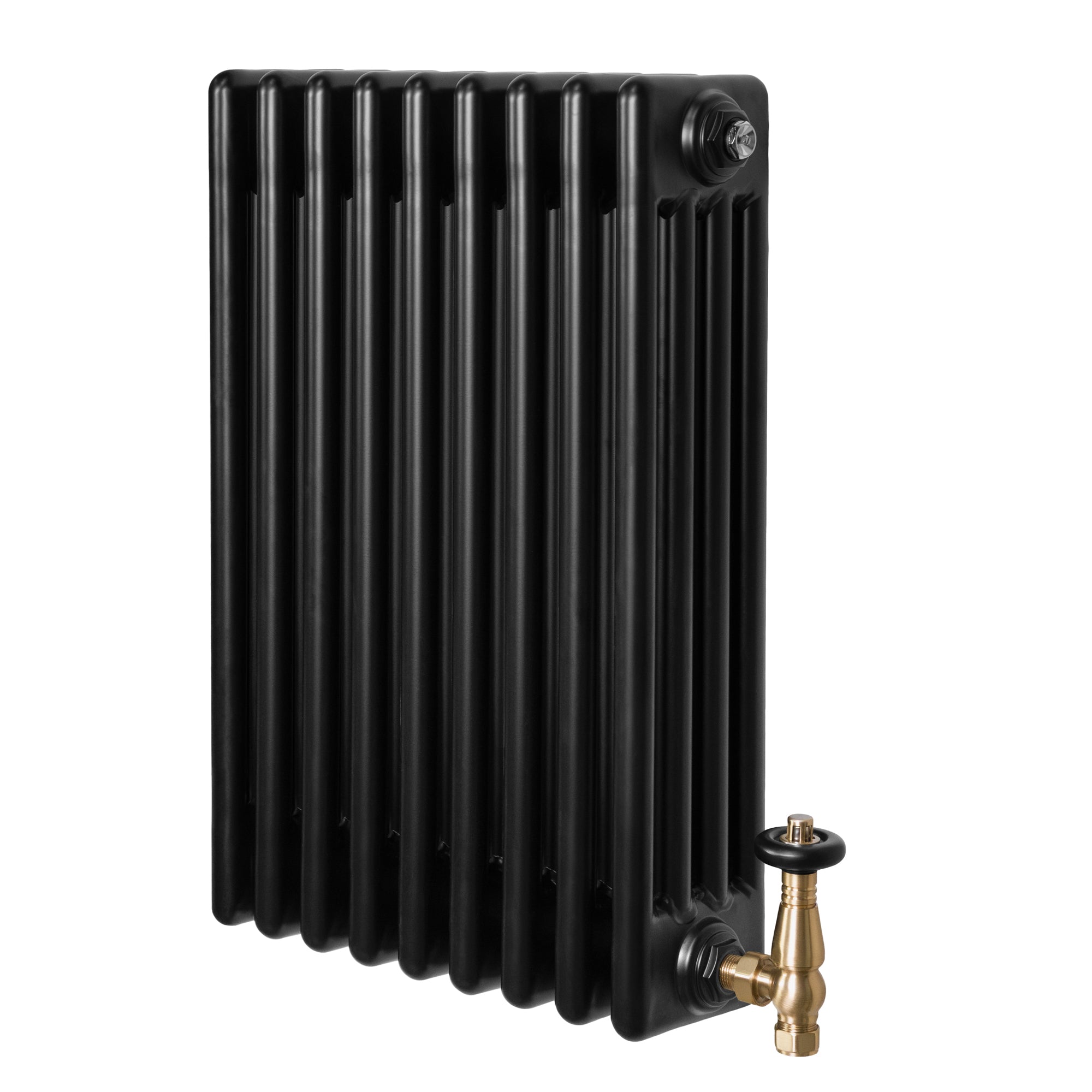Röhrenheizkörper 4 Säulen Mit Trv Chromventile – 600mm X 425mm –