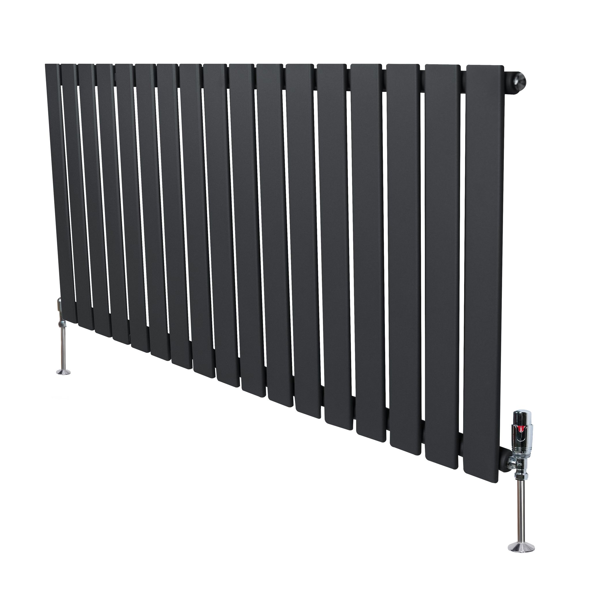 Flachheizkörper & Ventile – 600mm X 1190mm – Anthrazitgrau