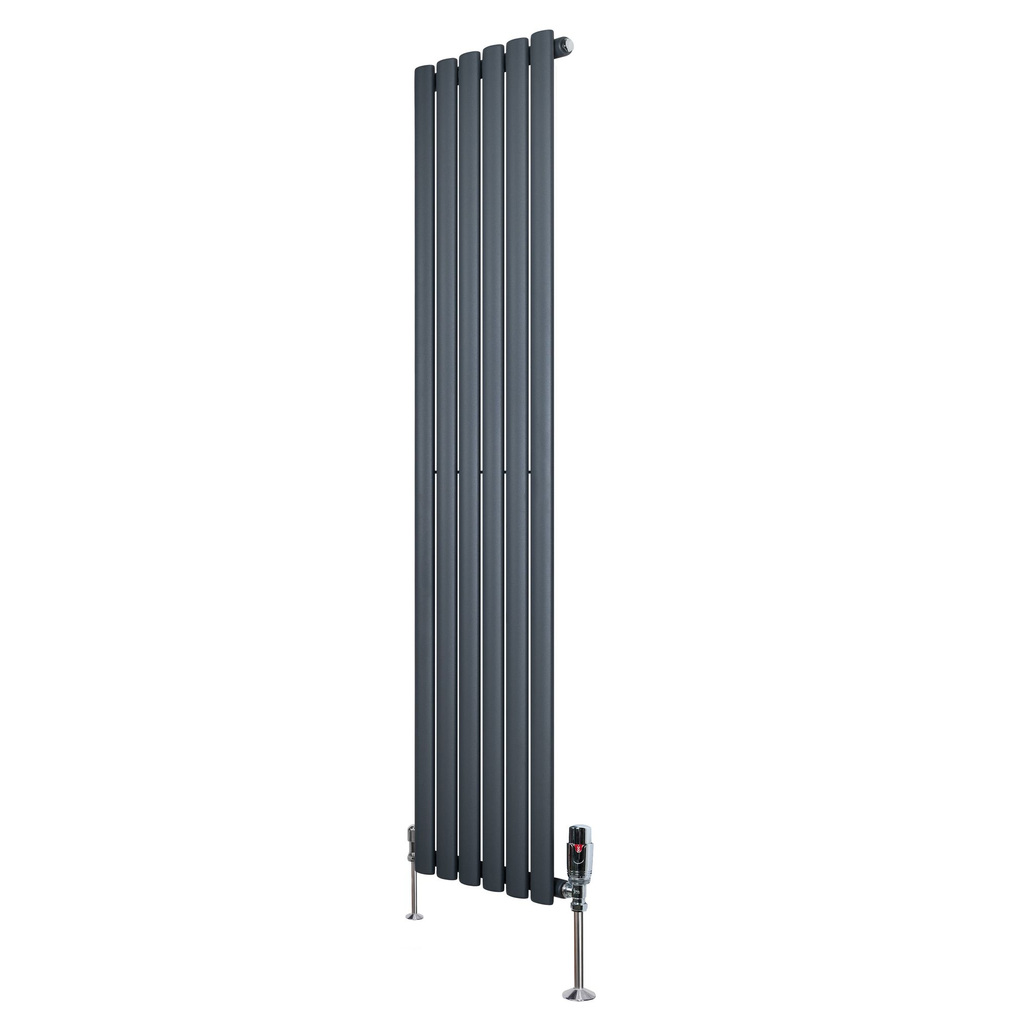 Gliederheizkörper Mit Trv Chromventile – 1600mm X 360mm –