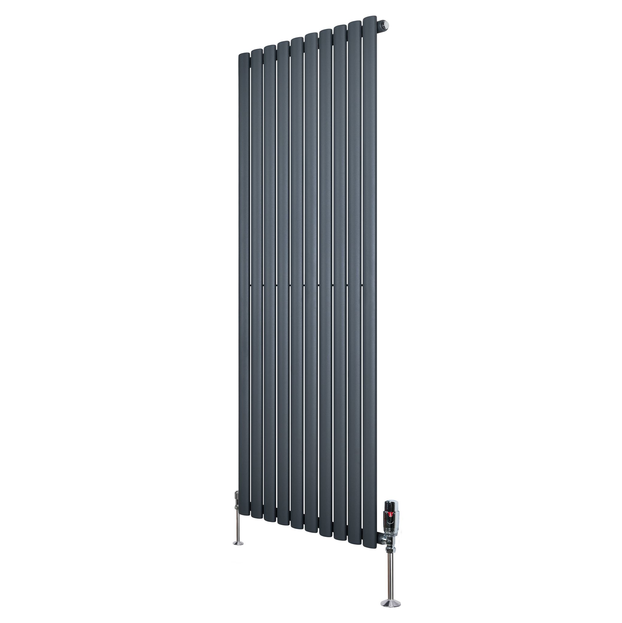 Gliederheizkörper Mit Trv Chromventile – 1600mm X 600mm –