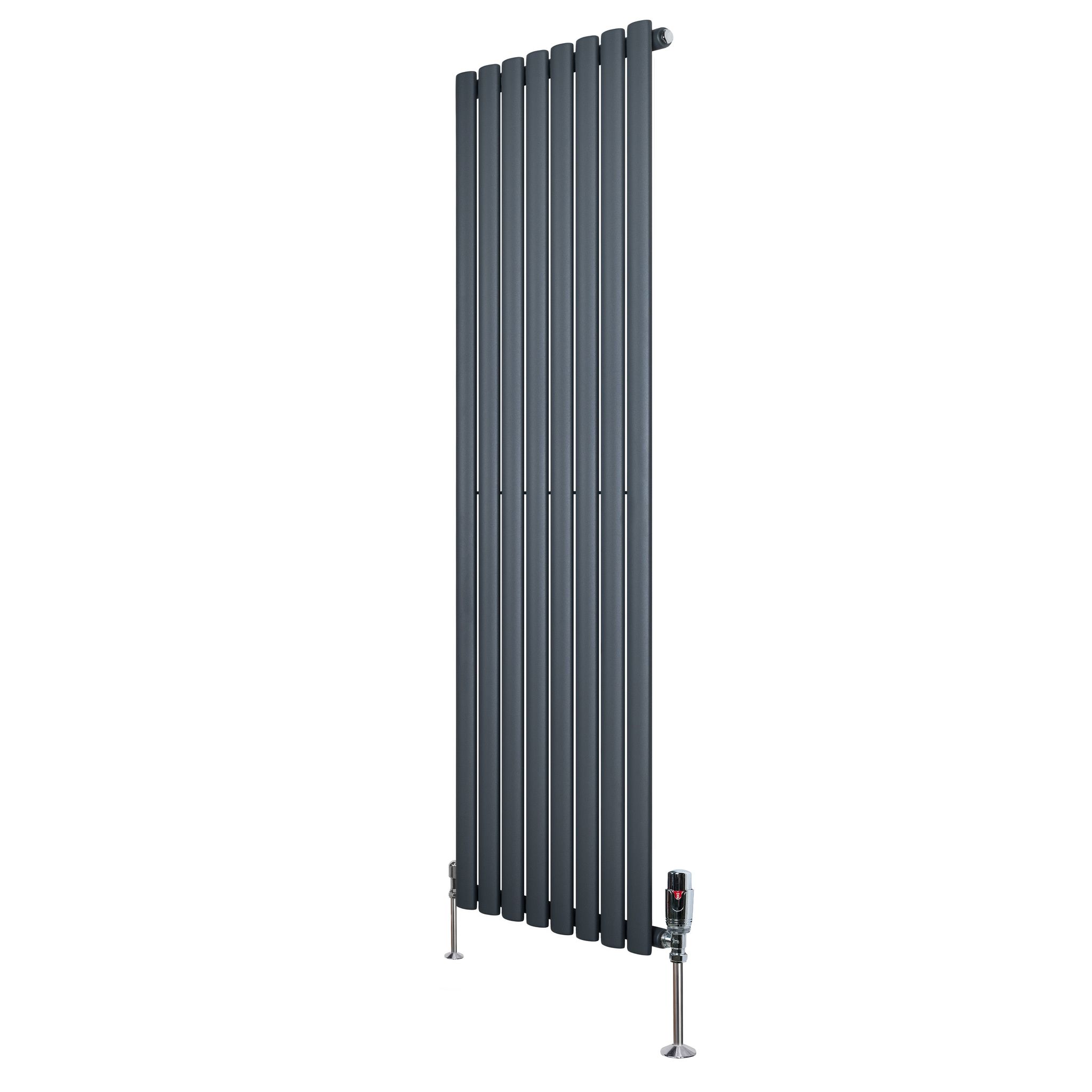 Gliederheizkörper Mit Trv Chromventile – 1600mm X 480mm –