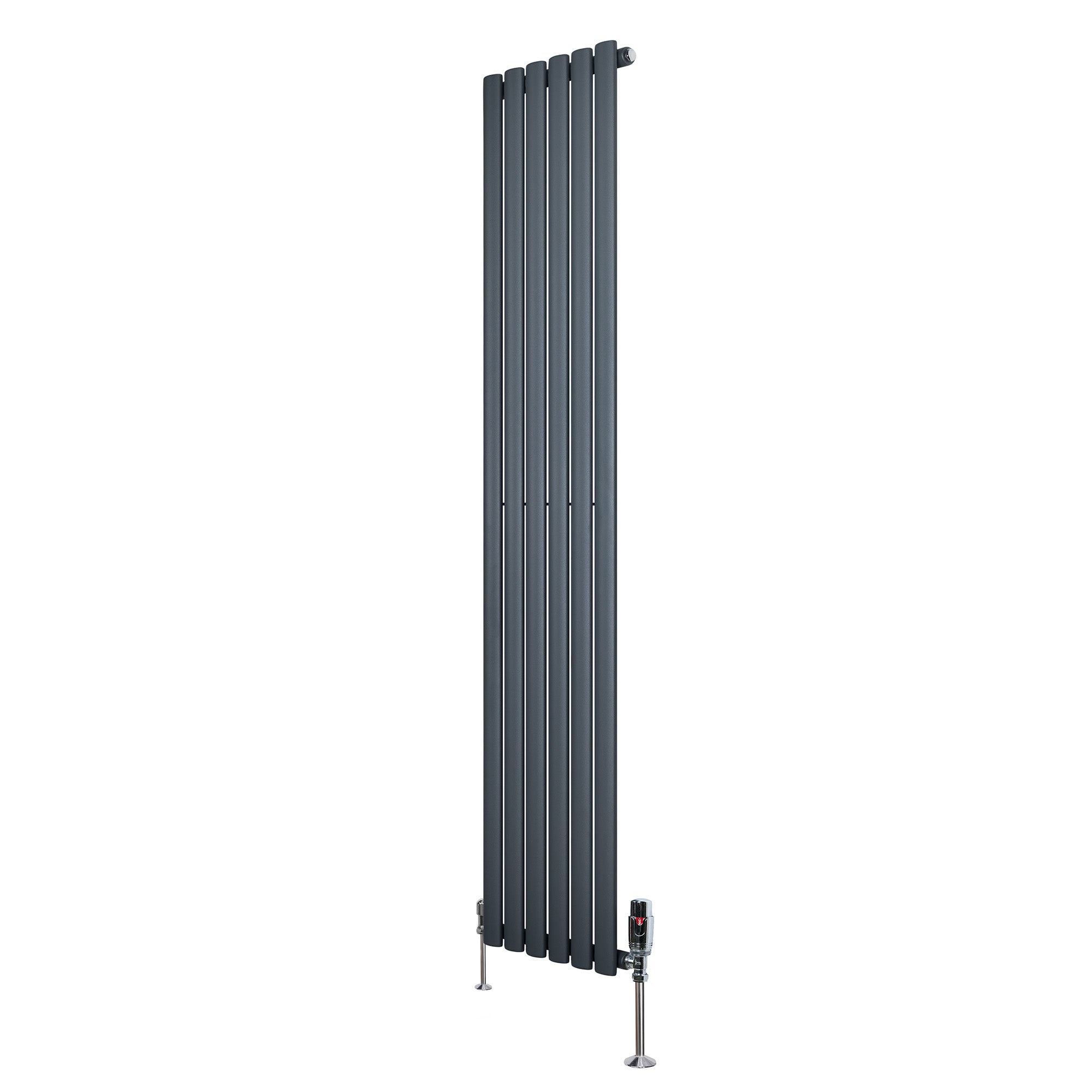 Gliederheizkörper Mit Trv Chromventile – 1800mm X 360mm –