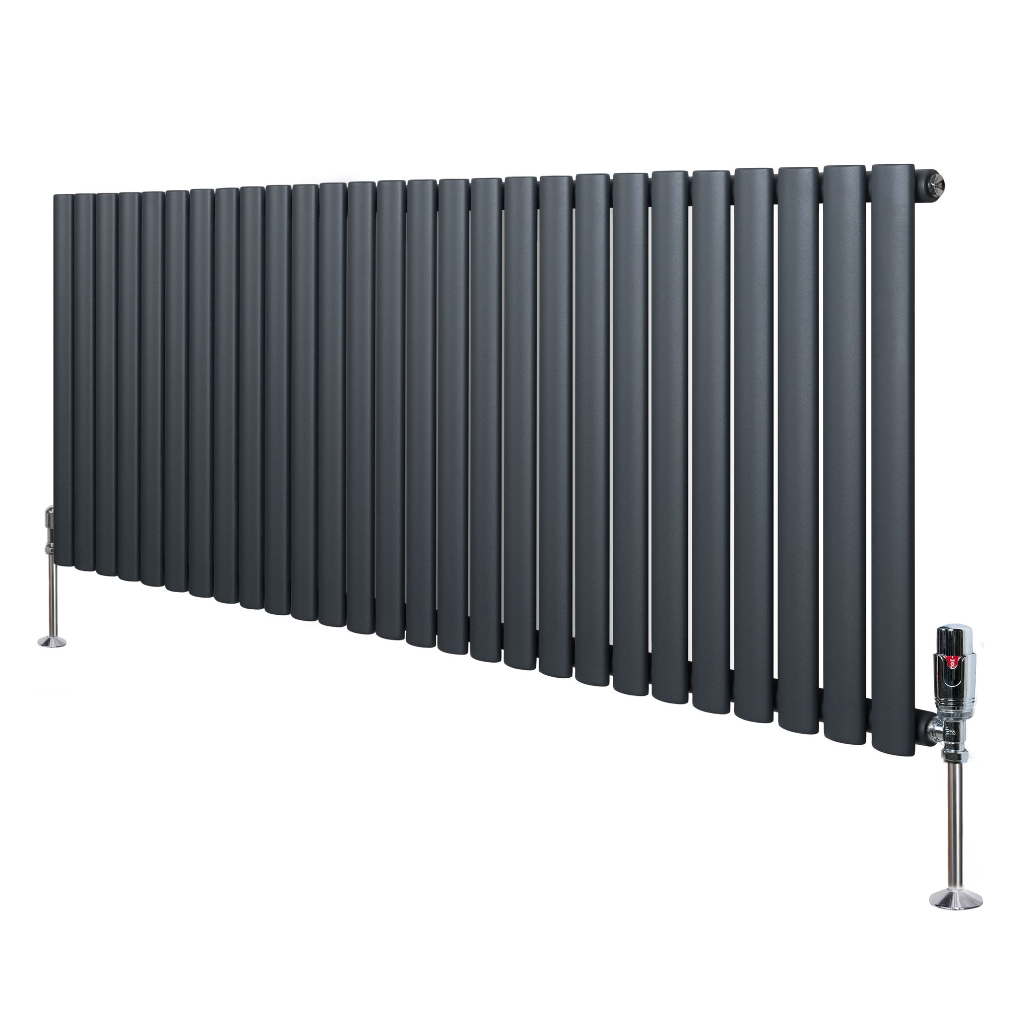 Gliederheizkörper Mit Trv Chromventile – 600mm X 1620mm –