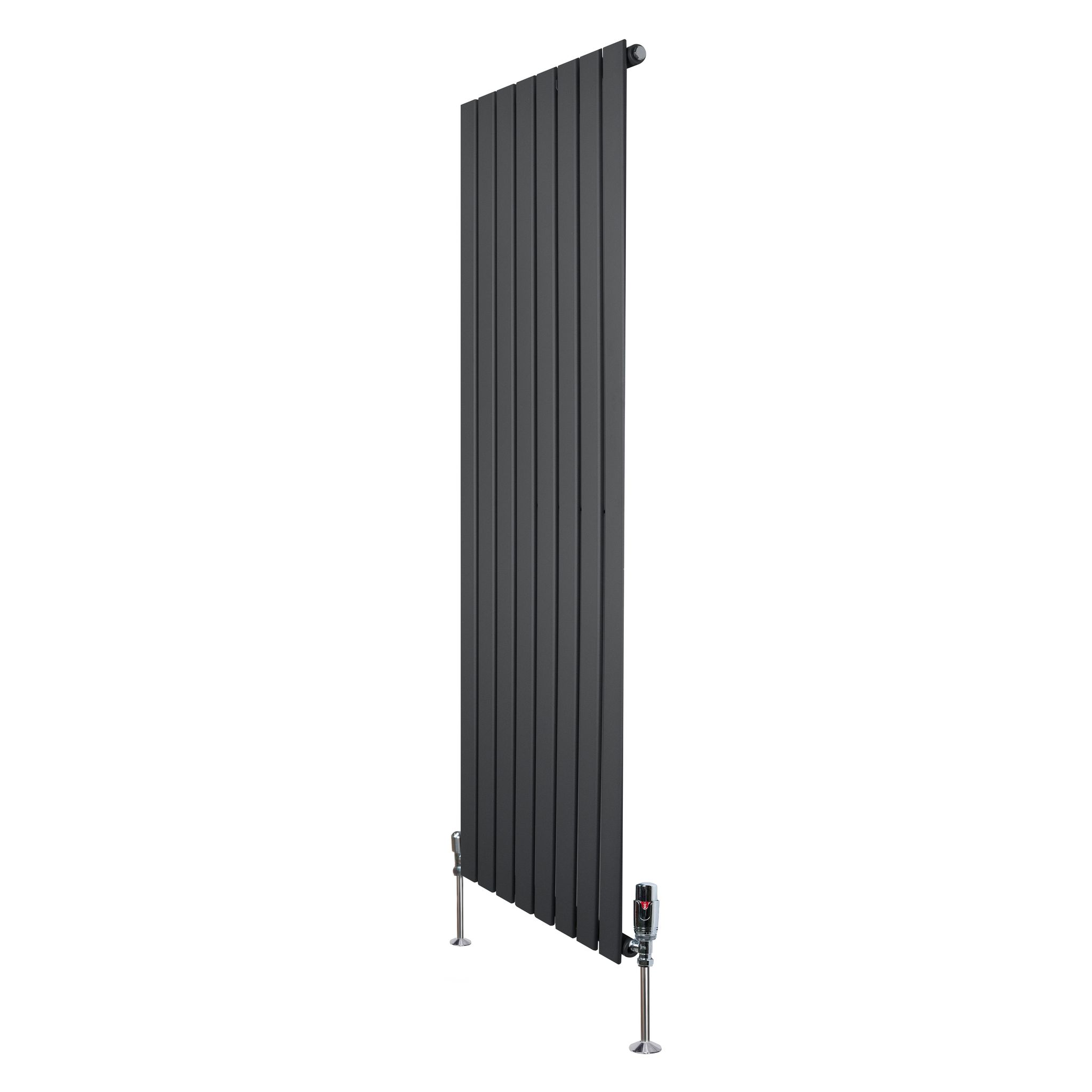 Flachheizkörper & Ventile – 1600mm X 560mm – Anthrazitgrau