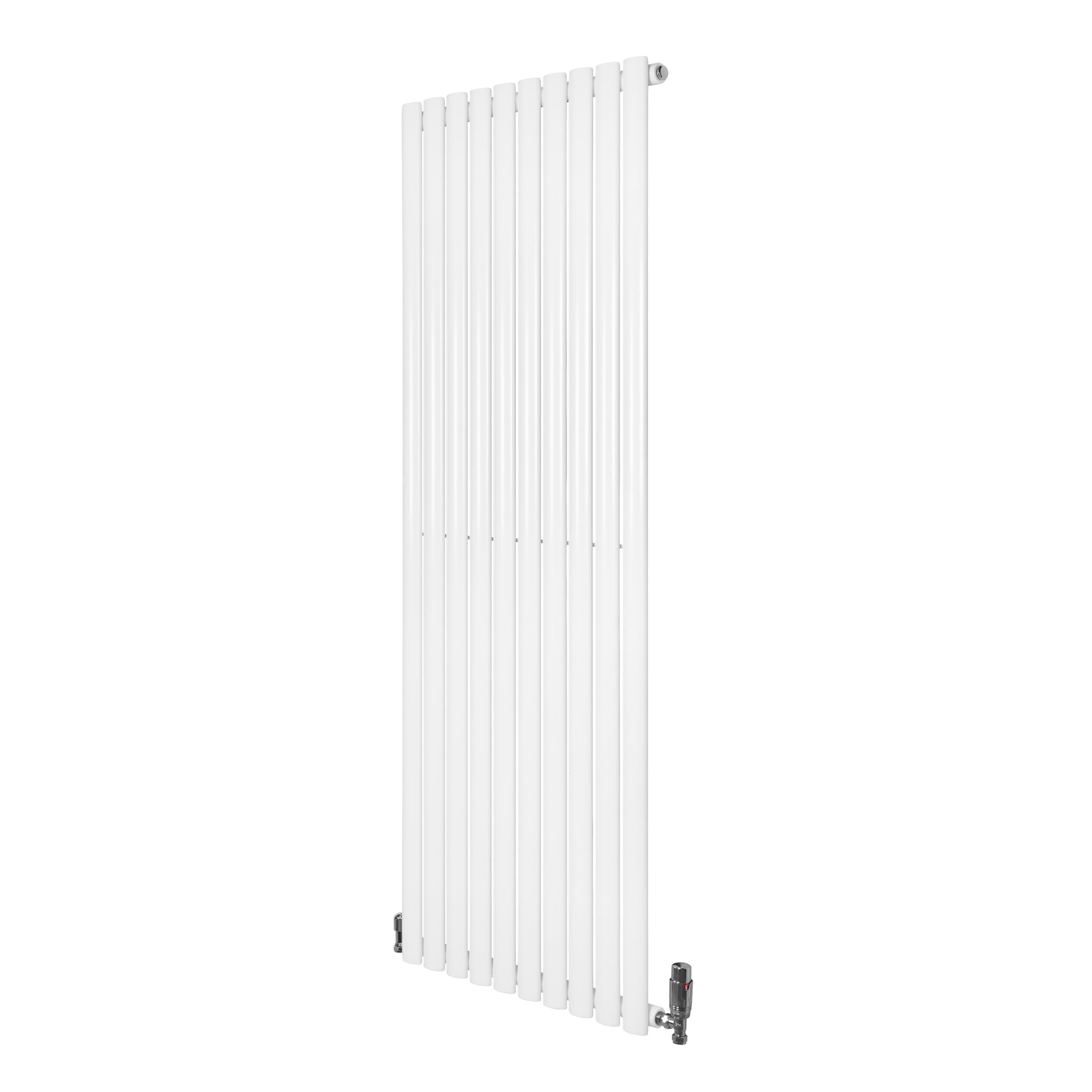 Gliederheizkörper Mit Trv Chromventile – 1600mm X 600mm – Weiß
