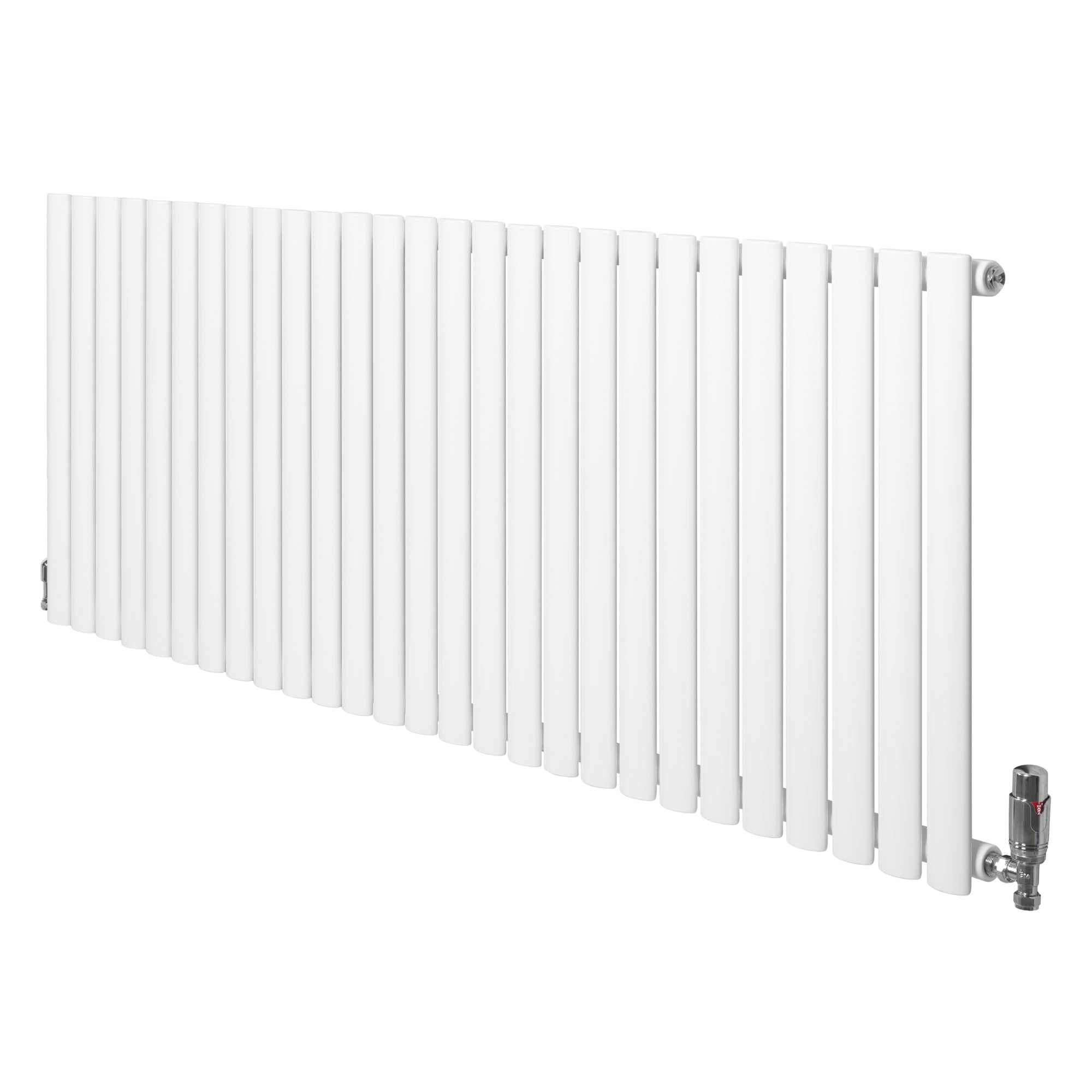 Gliederheizkörper Mit Trv Chromventile – 600mm X 1620mm – Weiß