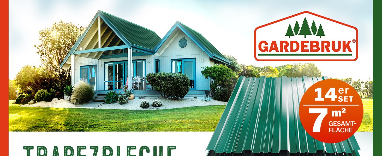 Wellblech Fur Dacher Grun 110 X 46 Cm 14er Packung