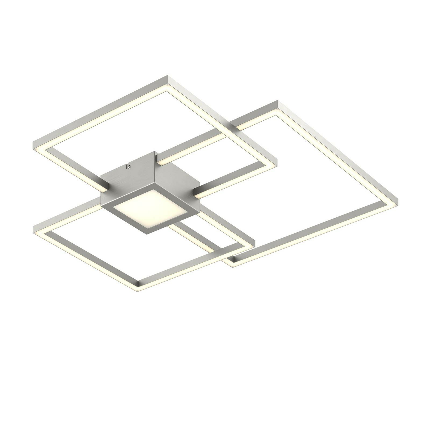 [gebraucht] B-ware Lindby Duetto Led Deckenlampe Deckenleuchte Lampe Wohnzimmerlampe Nickel 38981