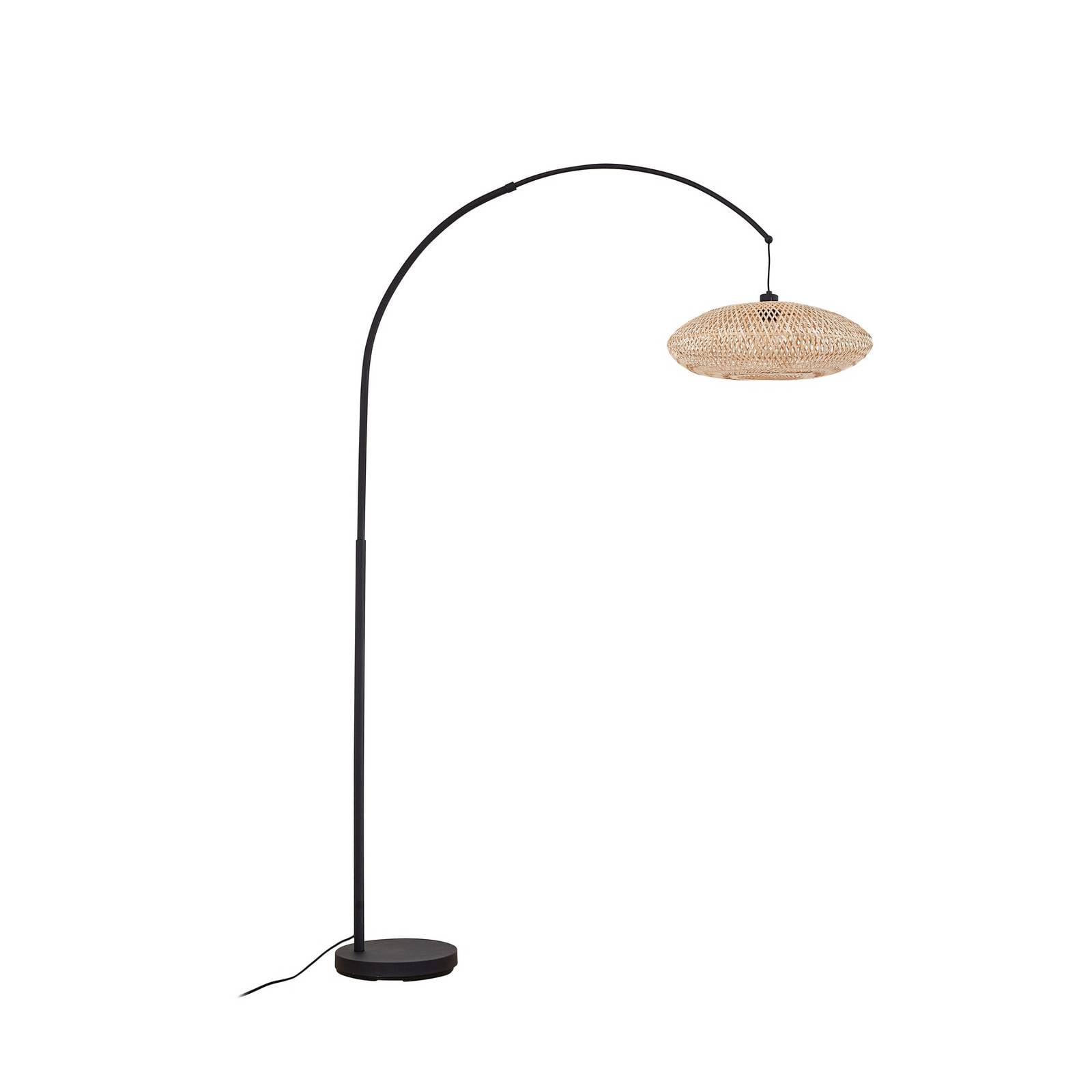 Stehlampe (bogenleuchte) "solvian" Aus Metall Für Wohnzimmer & Esszimmer Von Lindby