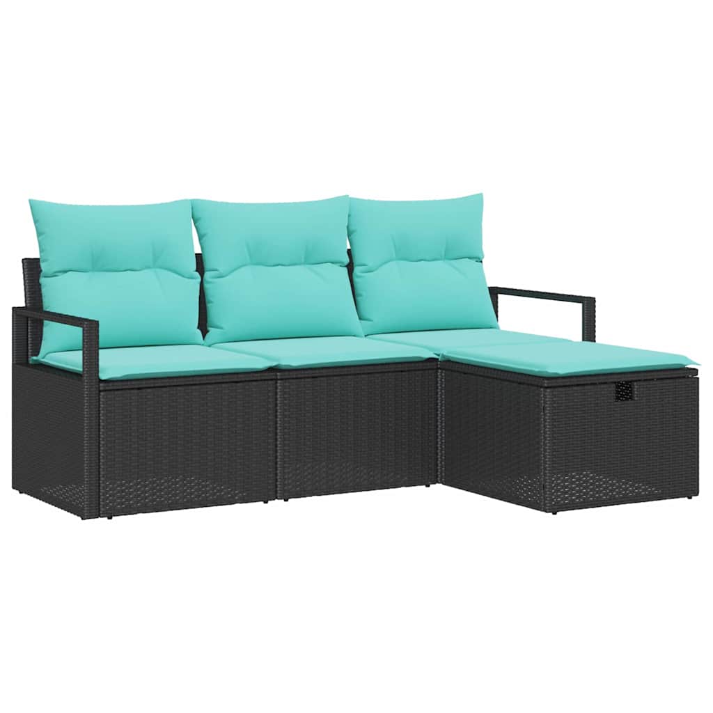Maison Exclusive - Sofa Set 4 Stk. 4-sitzanzahl Schwarz Und Türki