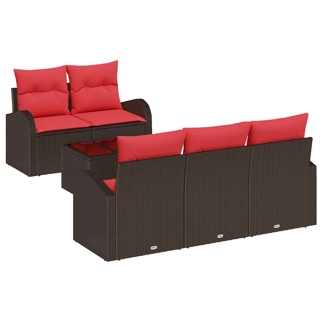 Maison Exclusive - Sofa Set 6 Stk. 5-sitzanzahl Braun Polyester