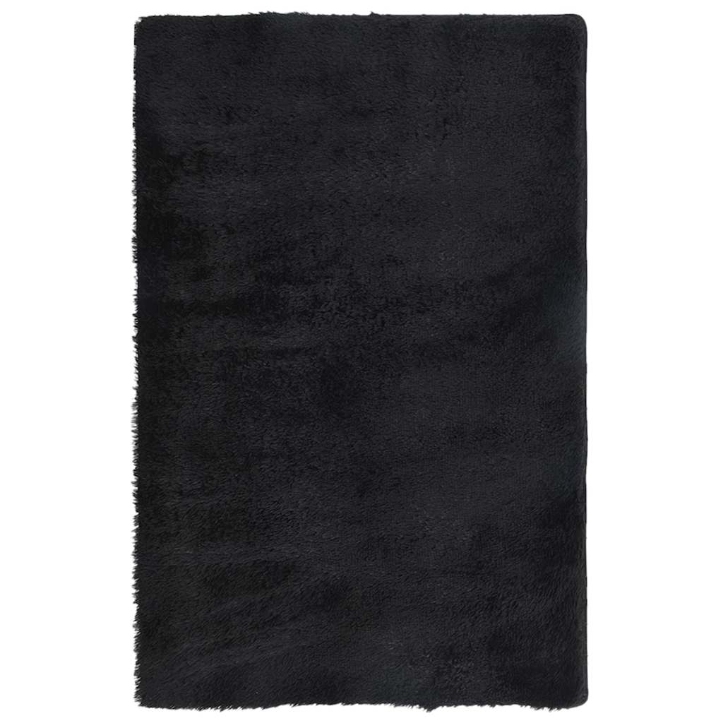 Maison Exclusive - Teppich Shaggy Hochflor Navarra Schwarz 130x20