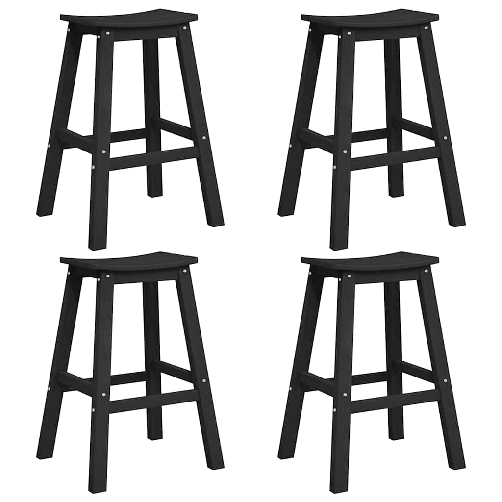 Maison Exclusive - Garten Bar Set 4 Stk. Schwarz Hdpe