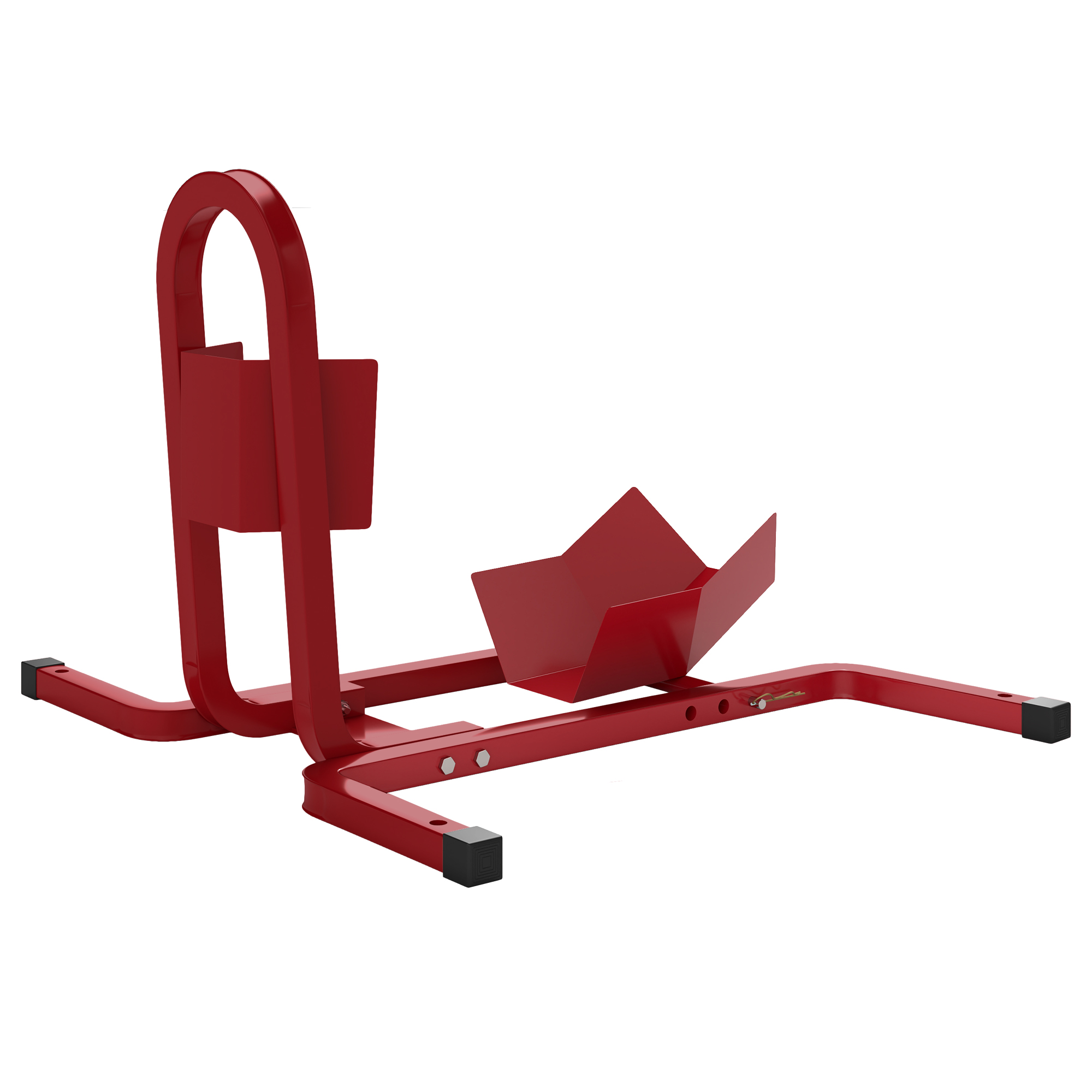 Motorrad-werkstatthebebühne Mit Ständer Für Motorräder Von 17–21 Zoll, Rutschfeste Pads, Metall, 60 X 55 X 43 Cm, Rot