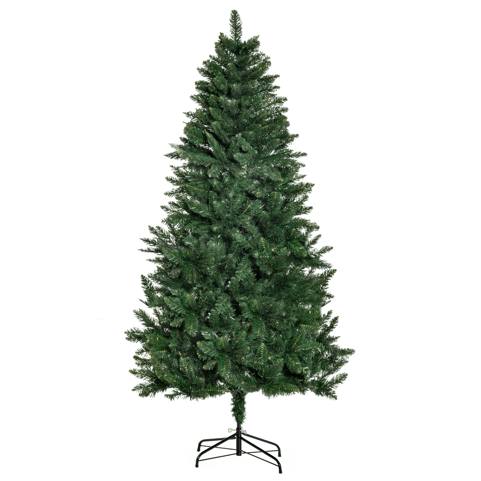 180 Cm Hoher, Grüner, Faltbarer Künstlicher Weihnachtsbaum Mit Abnehmbarem Ständer