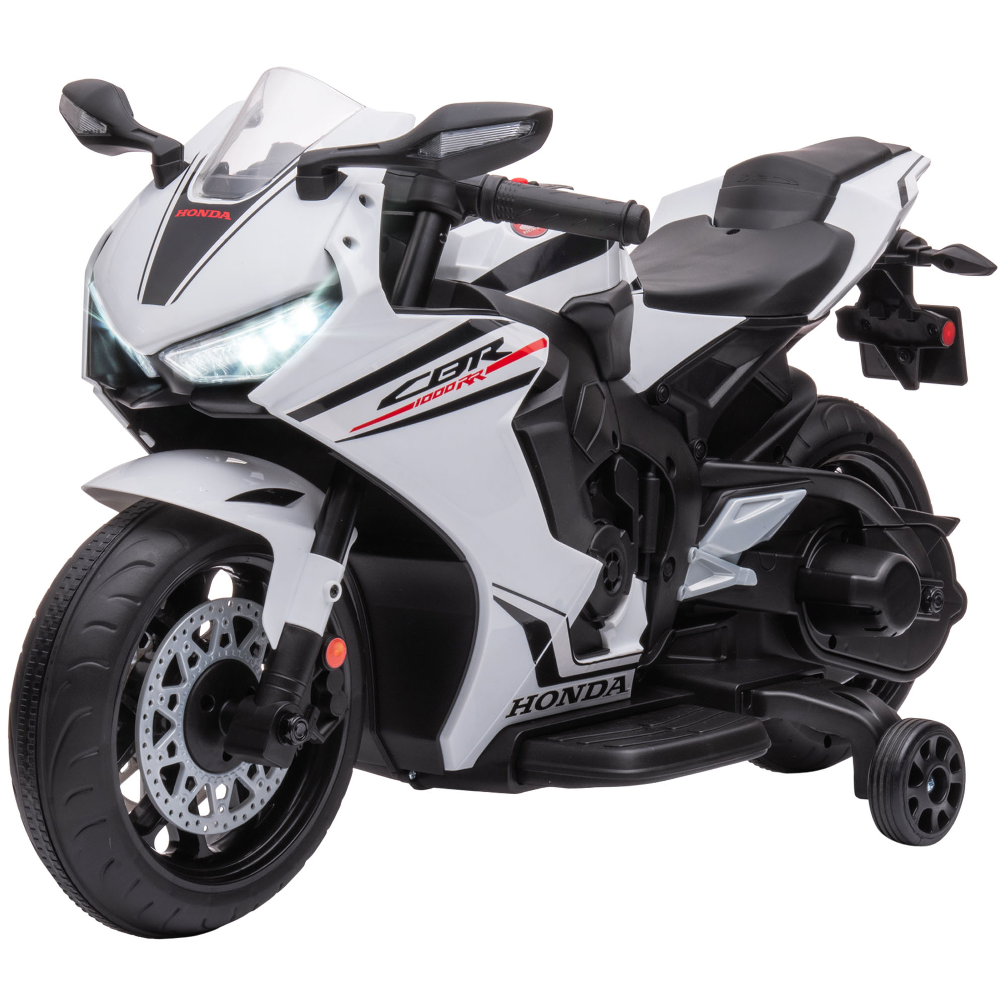 Honda Kinder-elektroauto, 6v-akku, 3 Km/h Geschwindigkeit, Weiß