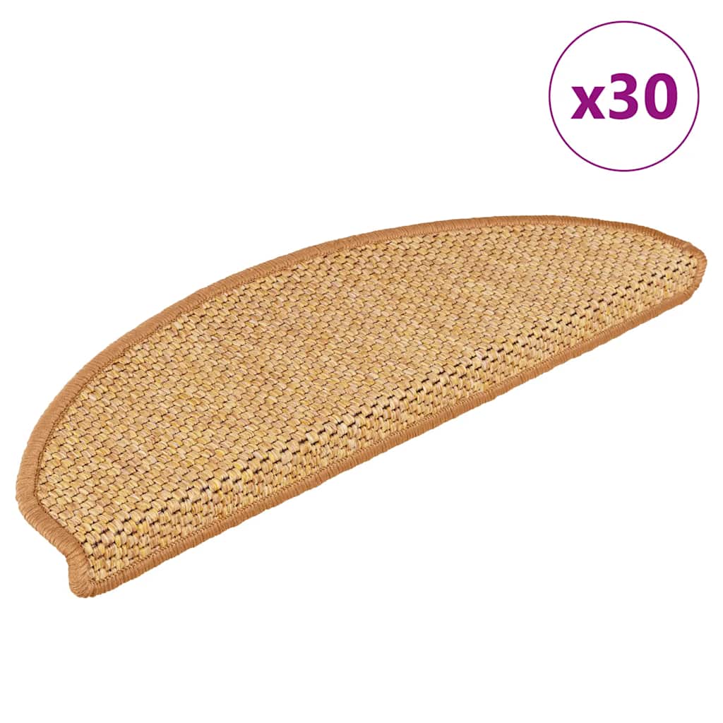 Stufenmatten Selbstklebend Sisal-optik 30stk. 65x21x4cm Sisal