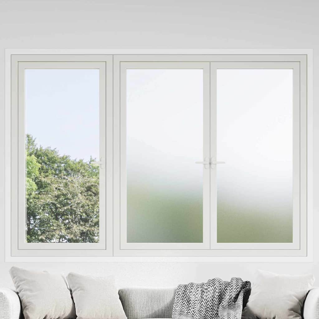 Selbstklebende Fensterfolie Frostiges Weiß 90 X 1000 Cm Pvc