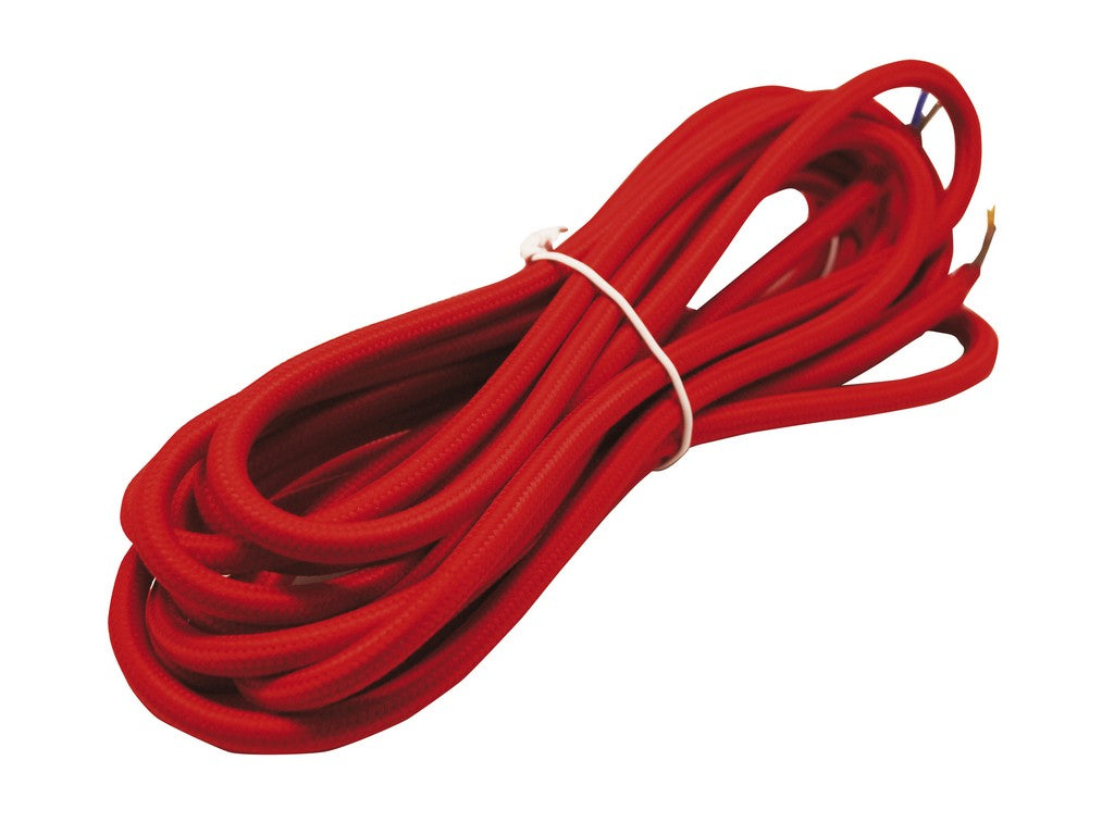 Textilkabel 2x0,75 Mm Auf Rolle 5 M Rot