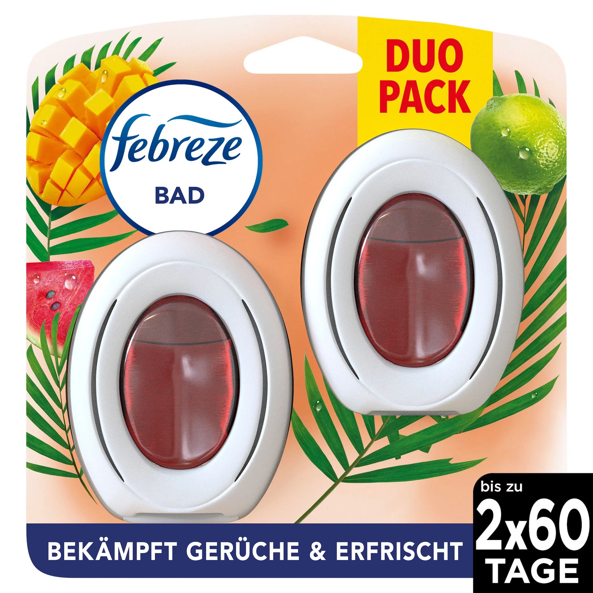 Febreze Bad Lufterfrischer Tropische Früchte Duo Lufterfrischer