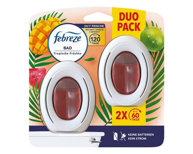 Febreze Bad Lufterfrischer Tropische Früchte Duo Lufterfrischer