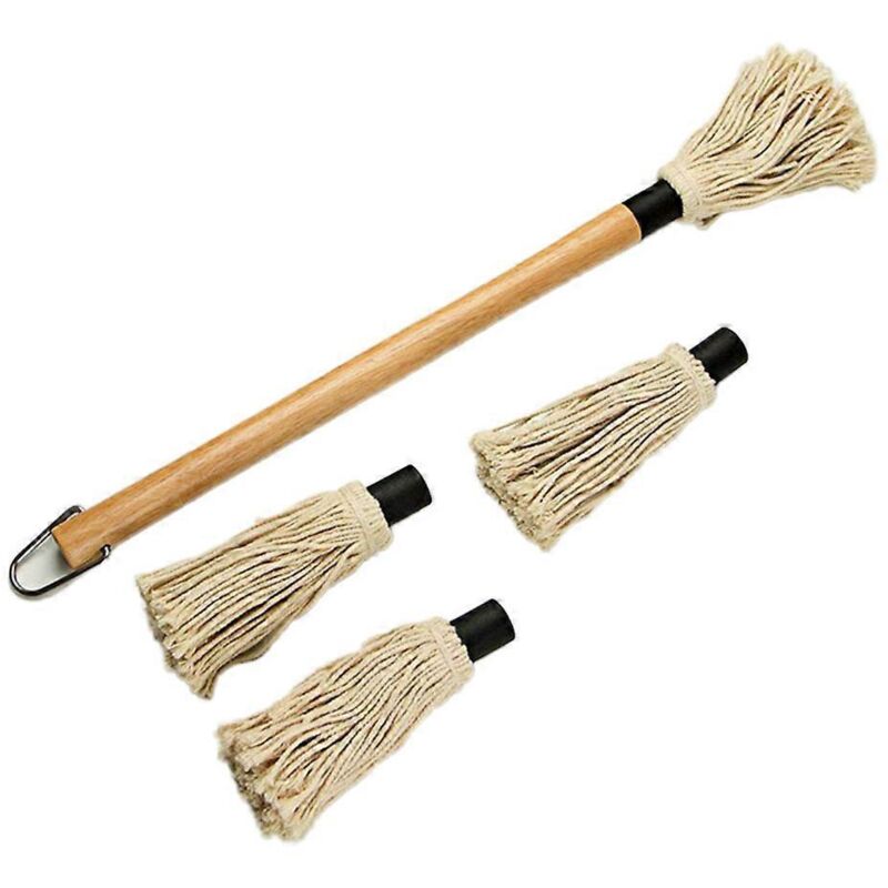 Professioneller 46 Cm Grillpinsel Mit Holzgriff Und Gummiborsten Zum Bestreichen