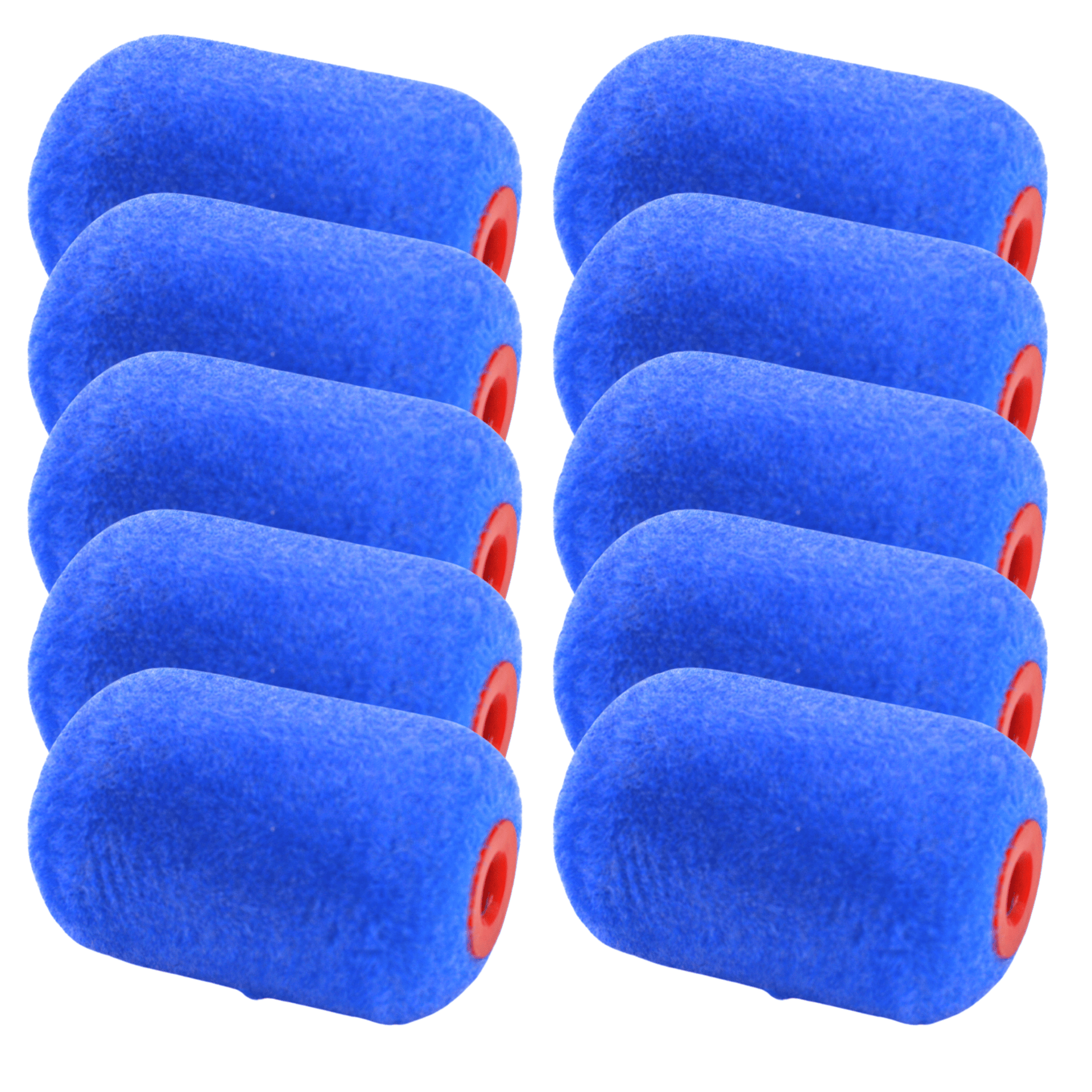 Farbroller-nachfüllpackung, Beflockt, Blau, Mini-schwamm, 5 Cmfi6