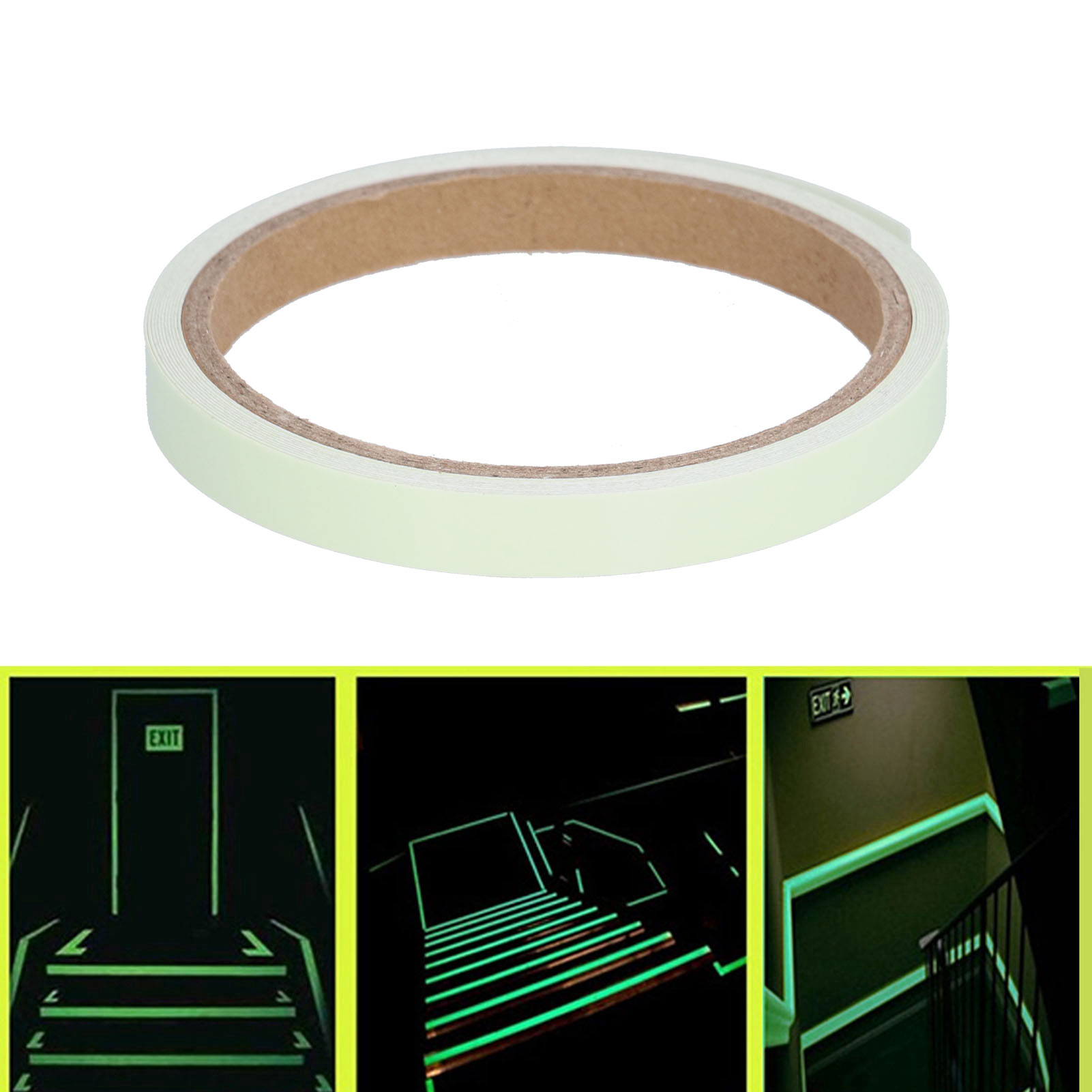 20 G Ungiftiges, Selbstklebendes Pvc-leuchtband Für Treppenhaus-sicherheitsbeschilderung