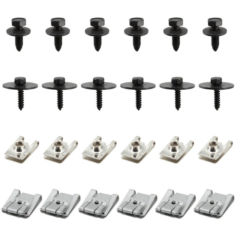 Satz Mit 24 Clips Für Den Motorraum, Kompatibel Mit Mercedes E-klasse W211 W207 W211 W203 W204 W205 W221