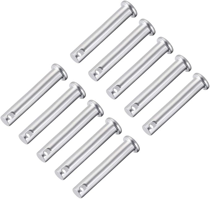 Einzellochstifte 8 Mm X 45 Mm, Verzinkter Stahl, Flachkopf, 10 Stück