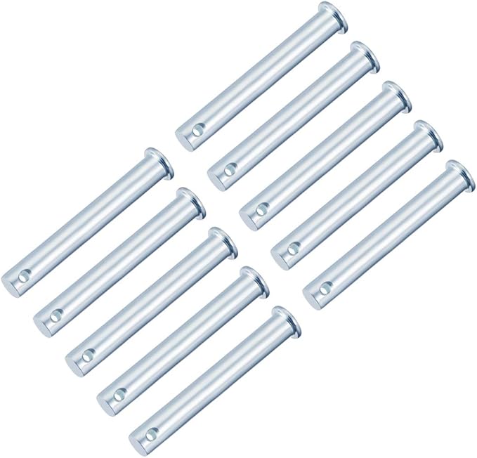 Einzellochstifte 10 Mm X 80 Mm, Verzinkter Stahl, Flachkopf, 10 Stück